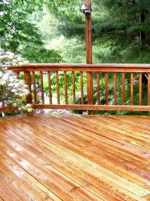 After pressure washing service